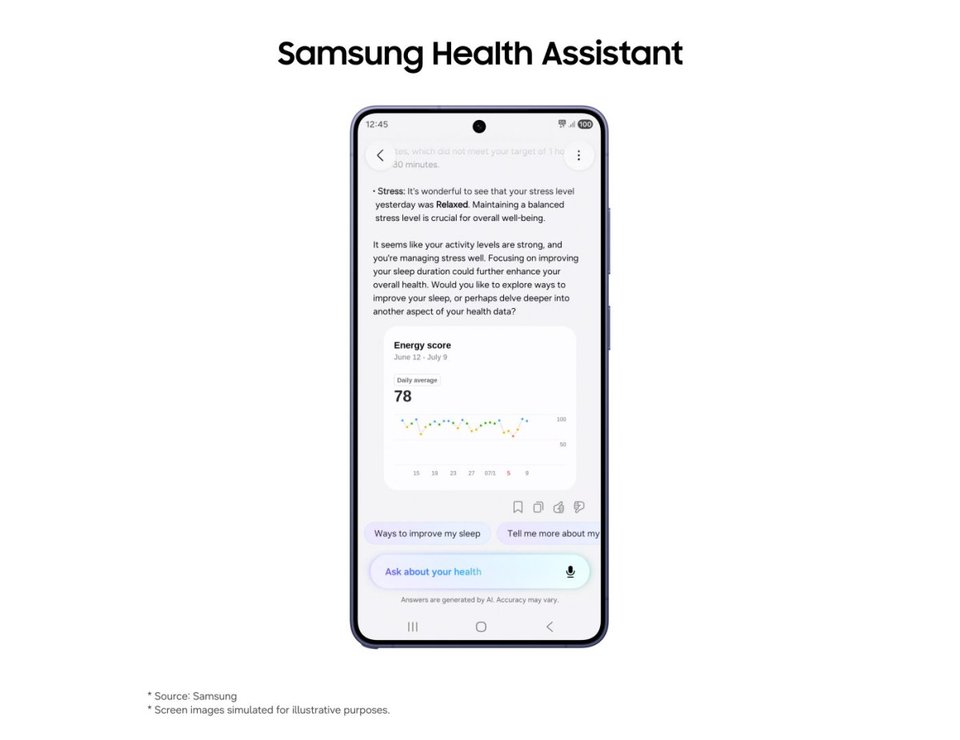 Samsung unveils AI-powered Health Assistant
