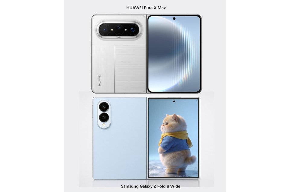 Samsung Galaxy Z Fold Wide dimensions leak, here it is compared to the Huawei Pura X Max