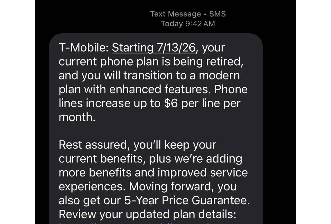 T-Mobile Price Changes