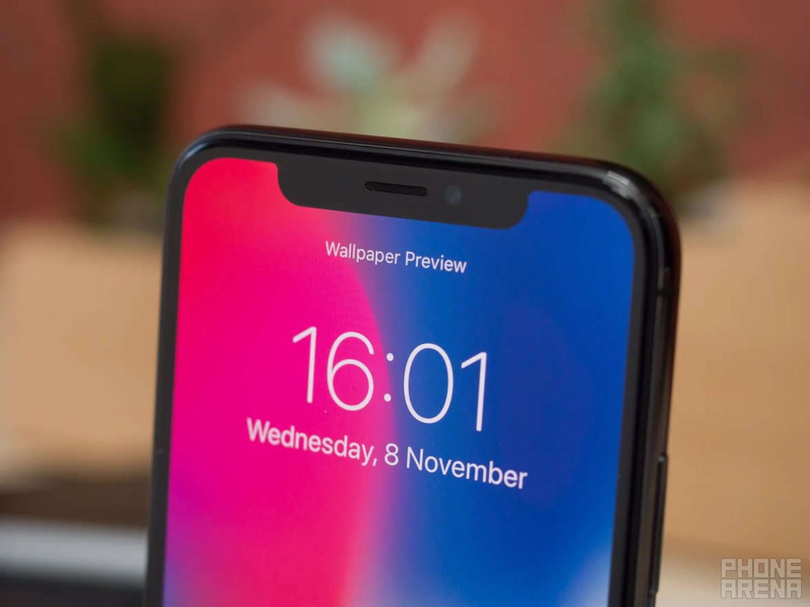 Older smartphone design with notch