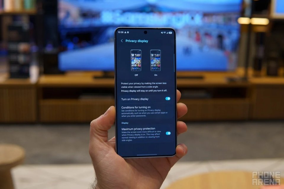 Privacy Display feature of S26 Ultra