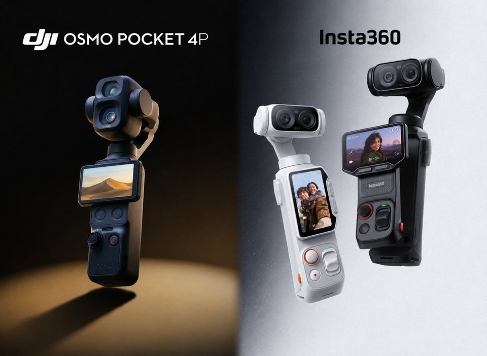 DJI sues Insta360 for how similar the Luna Ultra is to the Osmo Pocket 4P