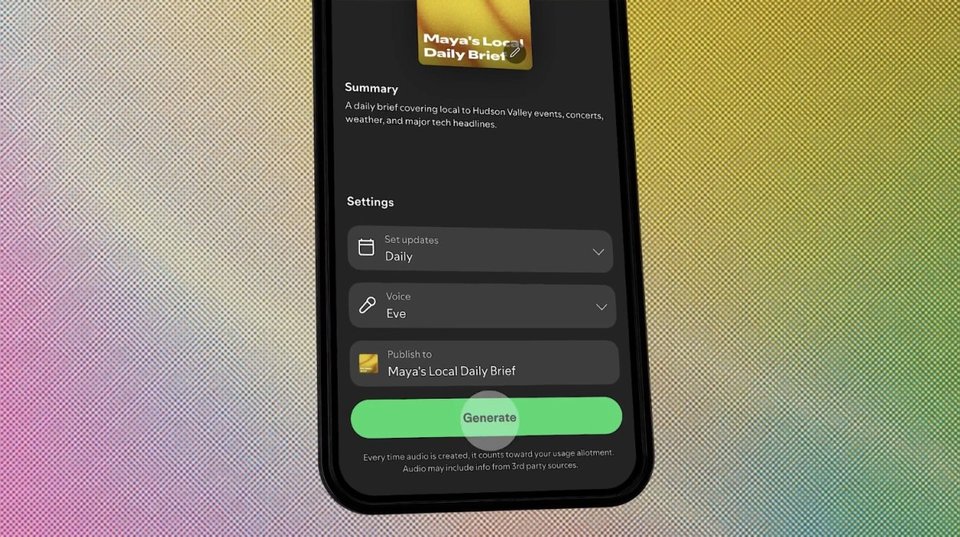 Spotify's new Personal Podcast feature lets you create podcasts with text prompts