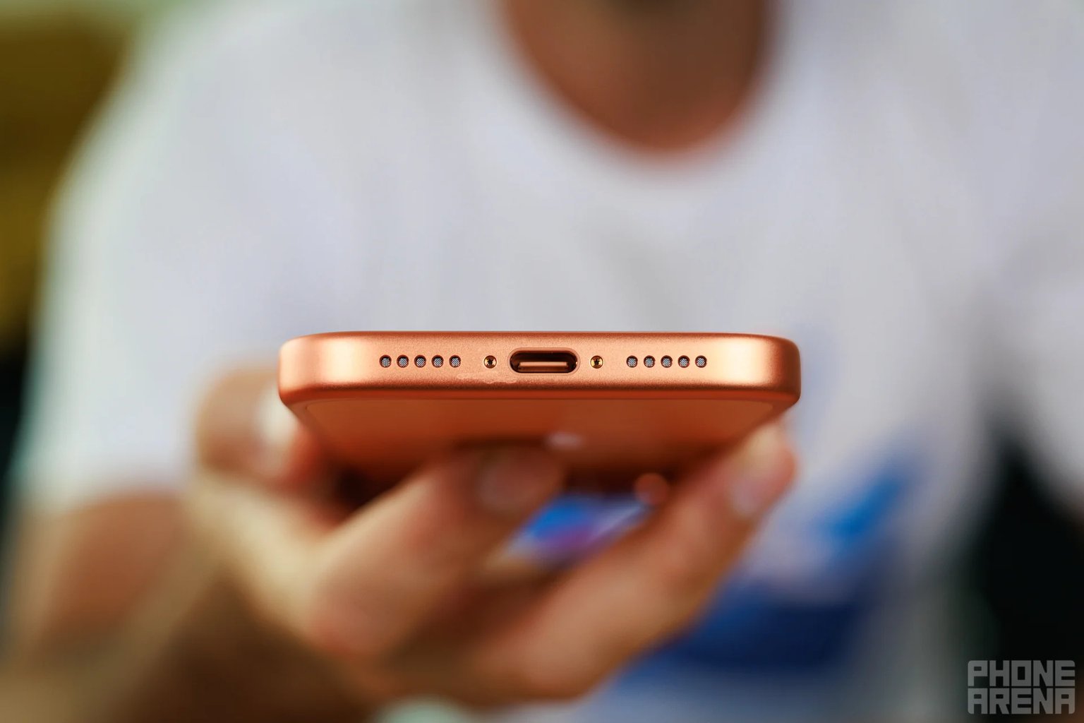 Holding the iPhone 17 Pro