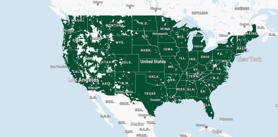Mint Mobile Coverage Map