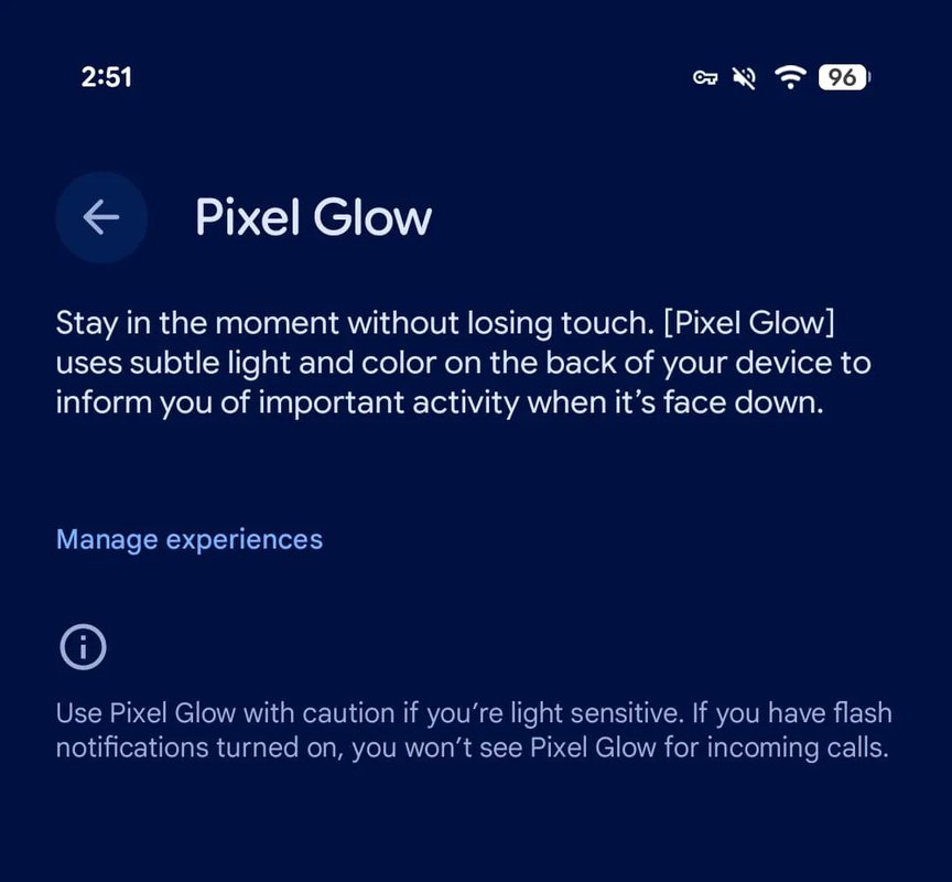 Description of Pixel Glow feature