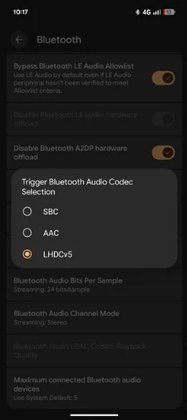 Activating the LHDCv5 codec on a Pixel