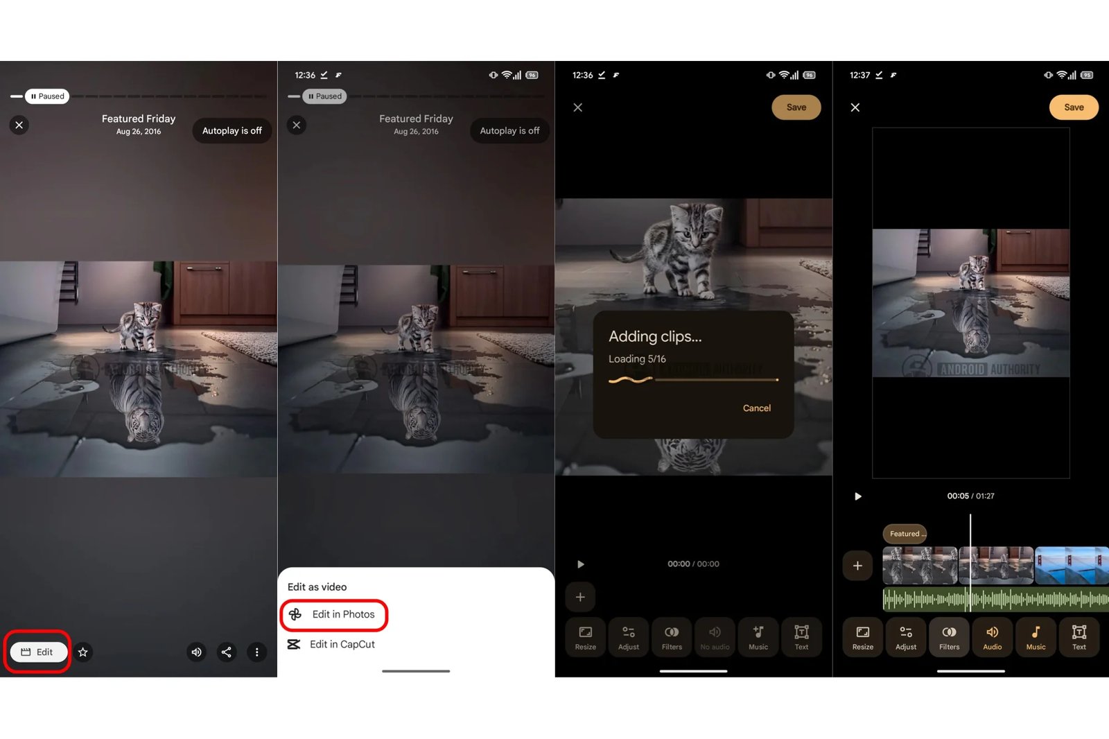 Google Photos and CapCut Integration