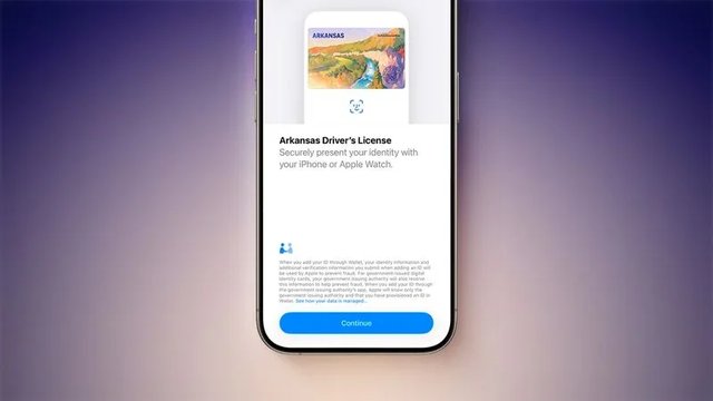 Apple Wallet Driver's License Feature in Arkansas