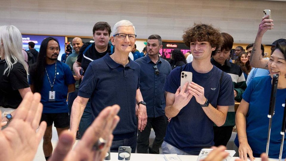 Tim Cook at the iPhone launch