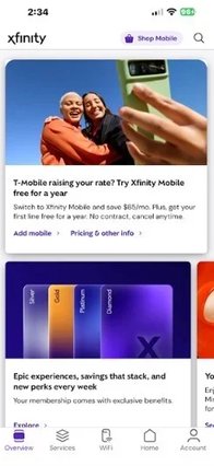 Xfinity offer for T-Mobile customers