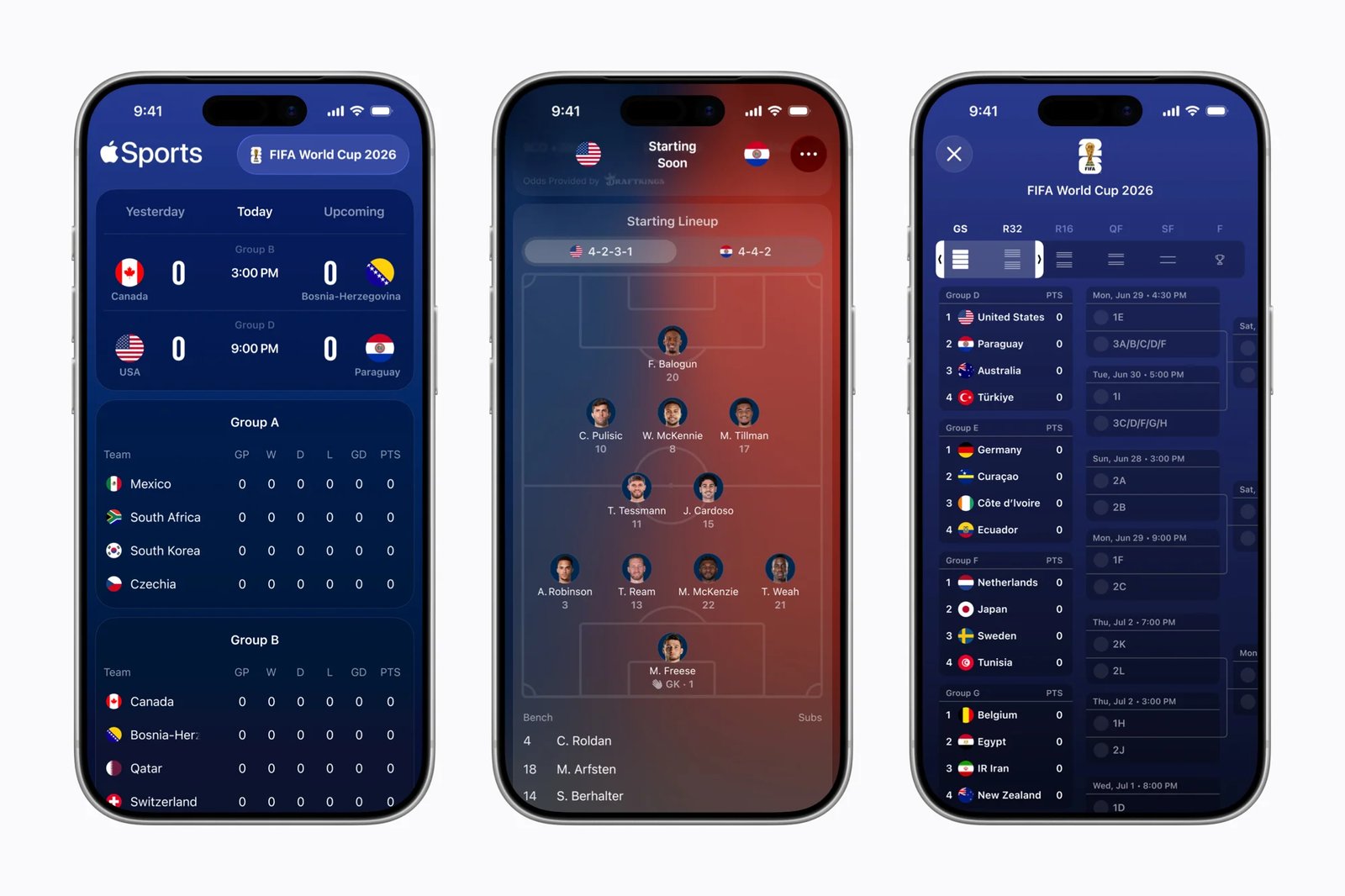 Apple Sports for FIFA World Cup 2026