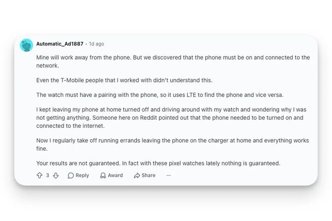 Follow-up comment about paired phone connection issues.