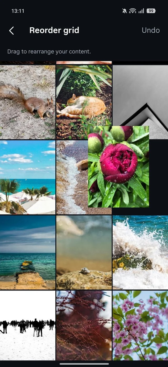Instagram Photo Grid Example