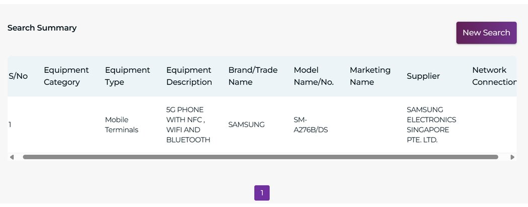 Galaxy A27 Render