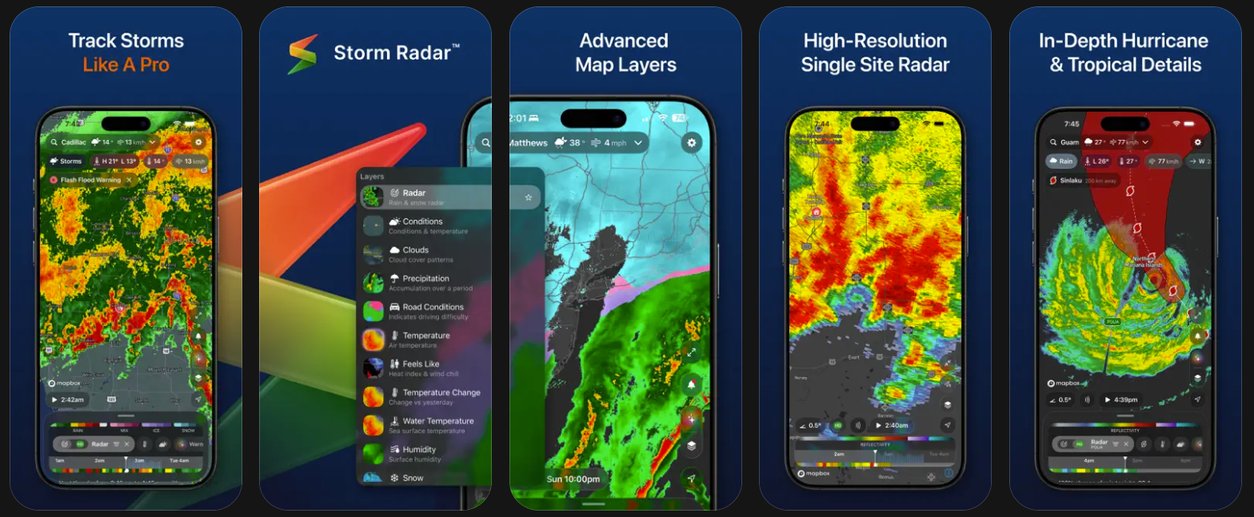 Storm Radar App on Apple Watch