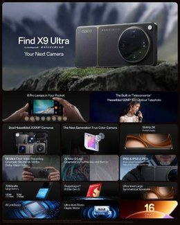 Oppo Find X9 Ultra highlights