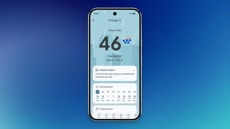 Update to Pixel Weather app offers bolder colors