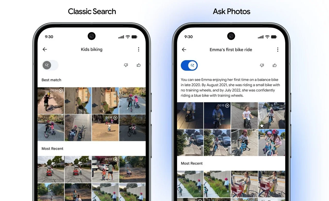 Google Photos Search Toggle