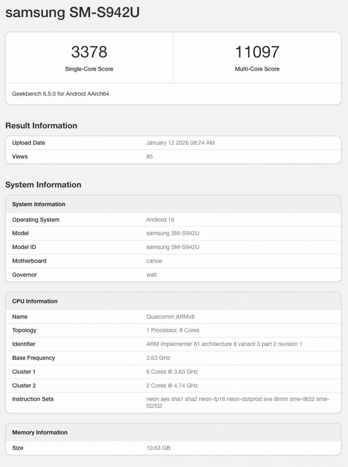 Samsung Galaxy S26 Ultra and Galaxy S26 spotted on Geekbench