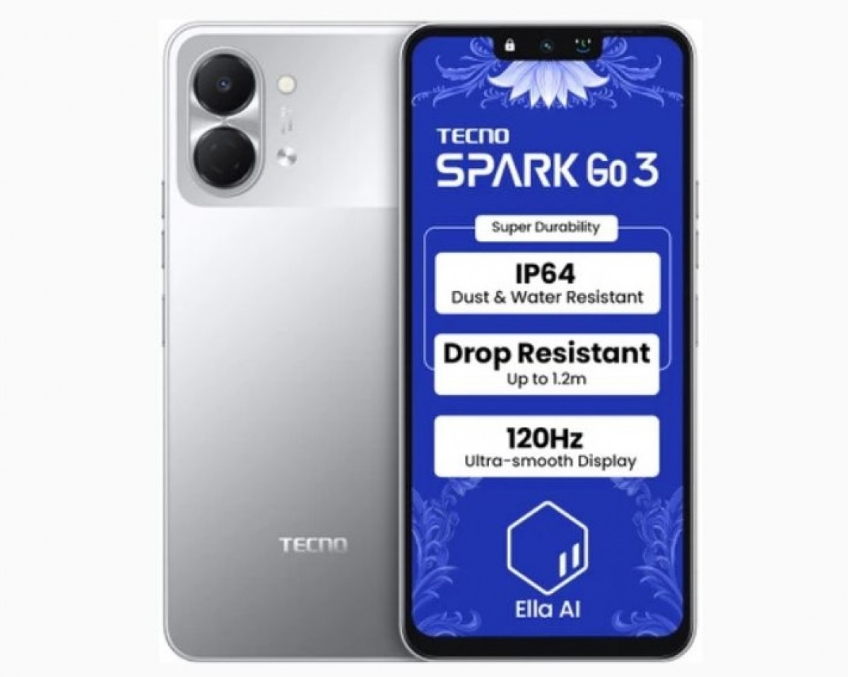 Tecno Spark Go 3 debuts with 13MP camera, 5,000mAh battery