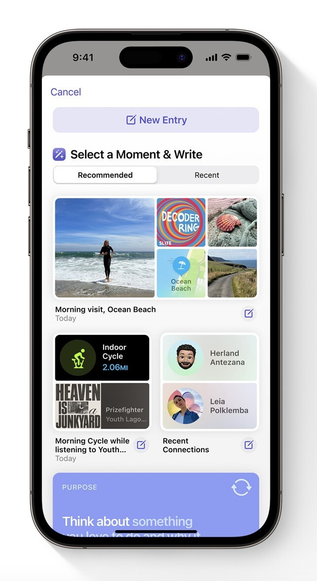 The new Journal app