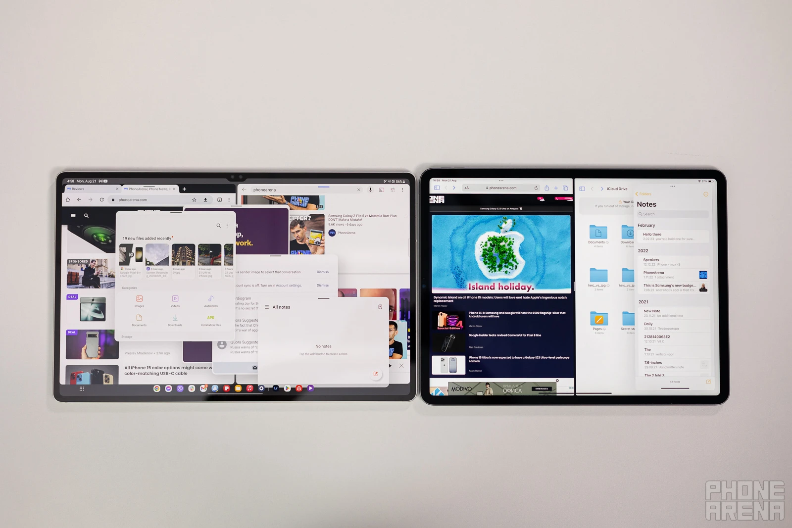 Samsung Galaxy Tab S9 Ultra vs Apple iPad Pro 12.9: what's the better laptop replacer?
