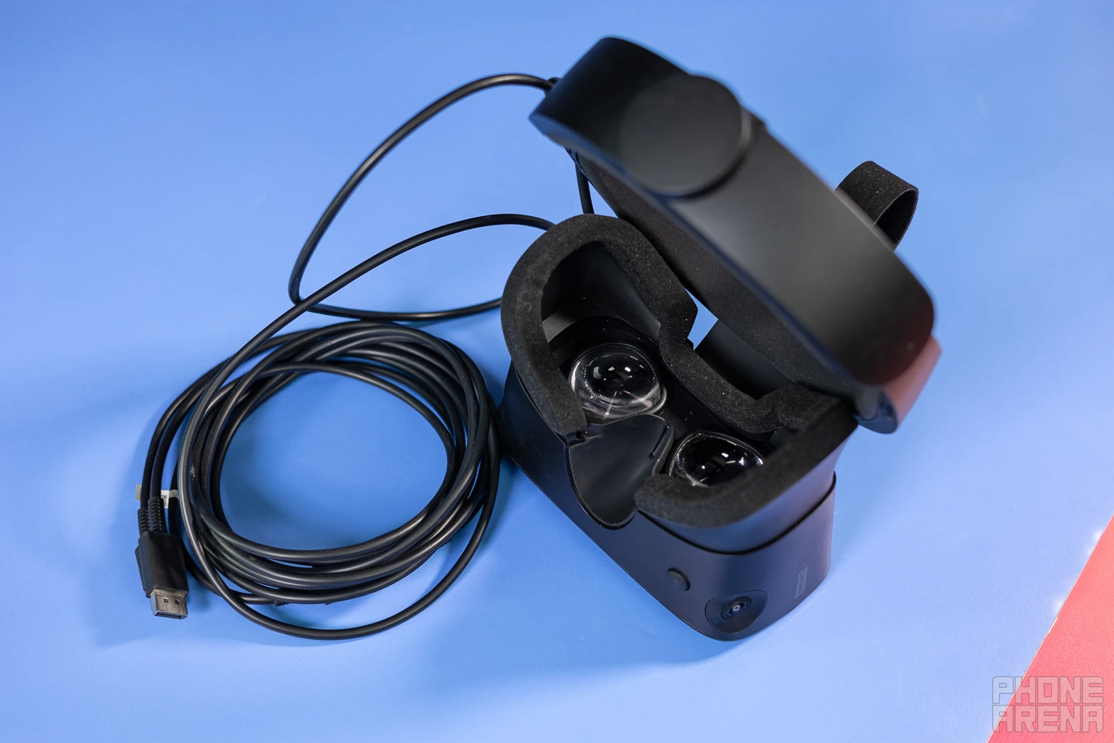 (Image Credit - PhoneArena) The Rift S is spaghetti galore; you'll have to deal with this thick cable with two ends - Meta Quest 2 vs Oculus Rift S: Which one should you buy? The standalone VR headset or the PCVR-only
