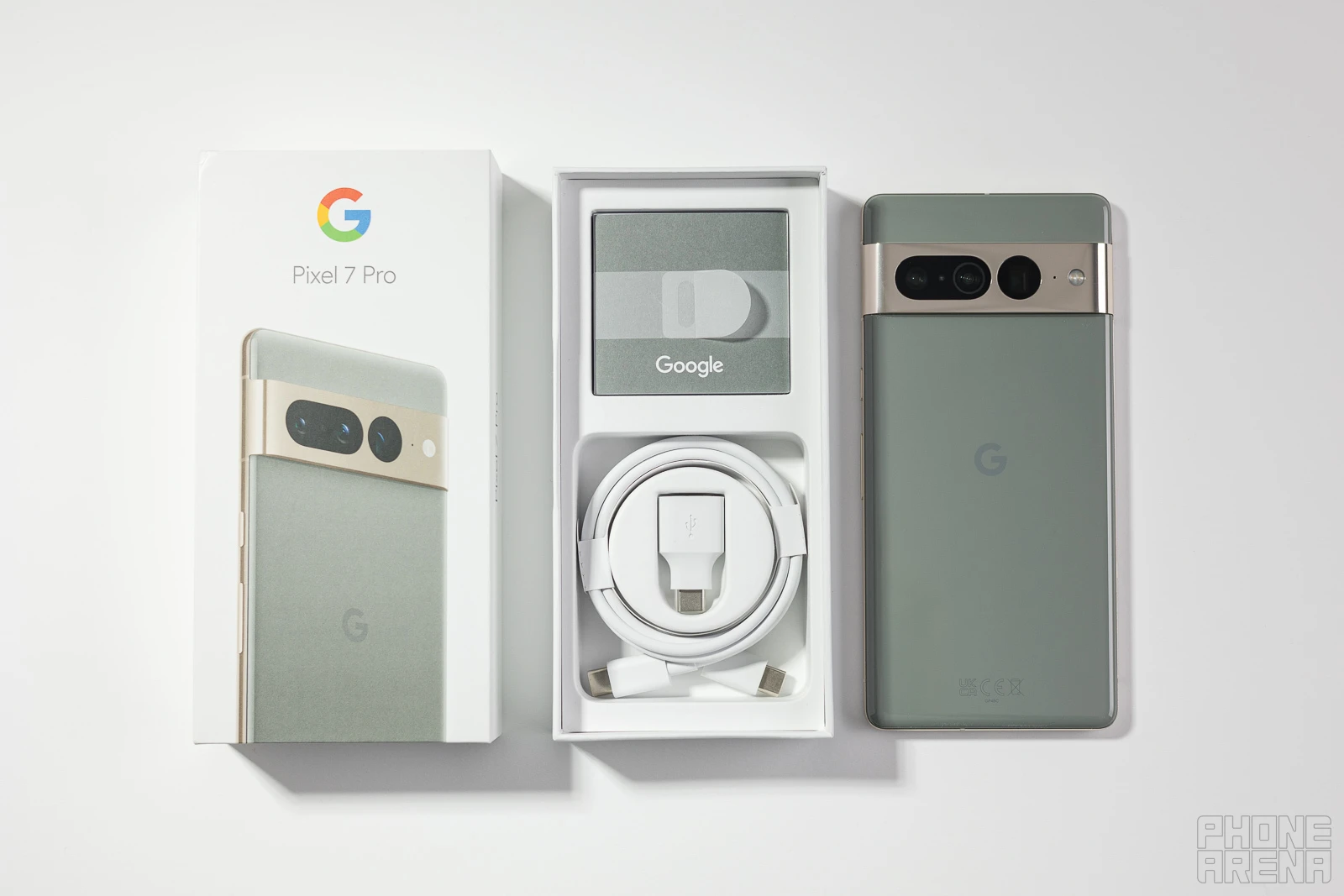 (Image credit - PhoneArena) Pixel 7 Pro box contents - Google Pixel 7 Pro Review: best features