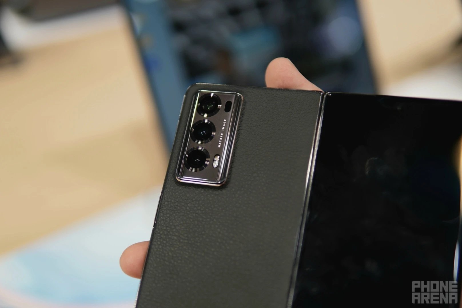Thin camera module (Image credit - PhoneArena) - Honor Magic V2 hands-on: thin on the outside, packed to the brim on the inside