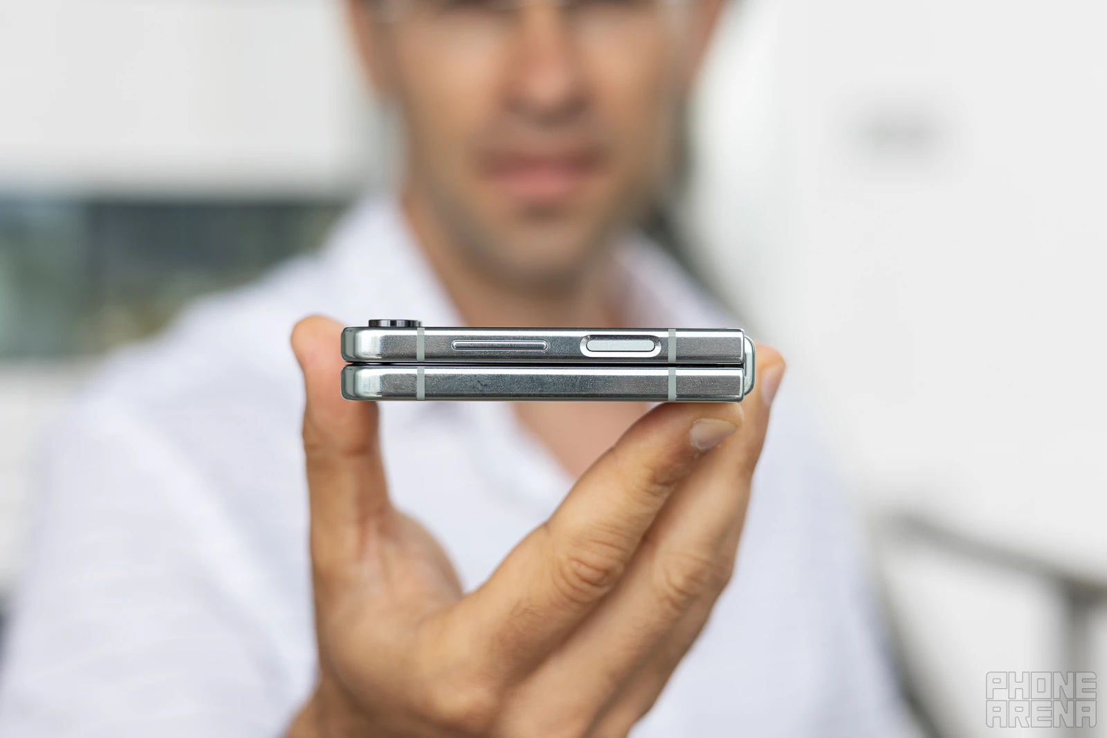 (Image Credit - PhoneArena) Battery life is roughly the same as before - Samsung Galaxy Z Flip 5 Review: all about the new Flex Screen