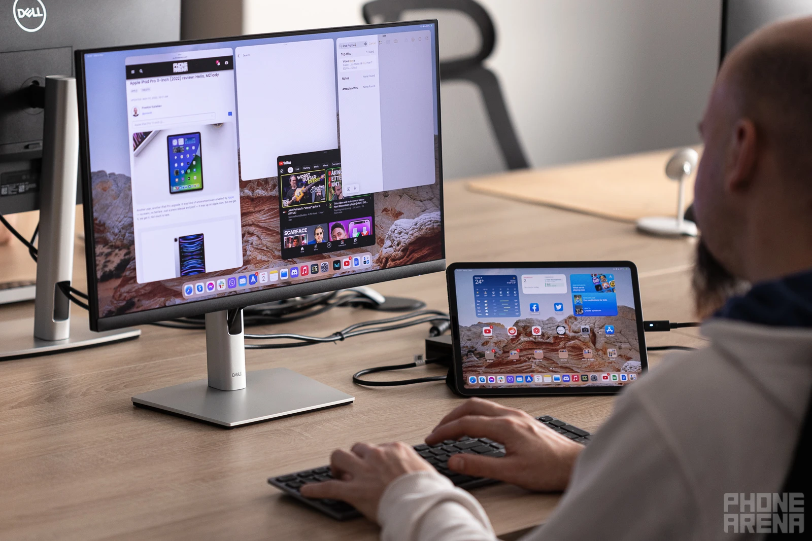 Hey, it's an actual desktop system (Image credit - PhoneArena) - Apple iPad Pro 11-inch (2022) review: Hello, M2'lady