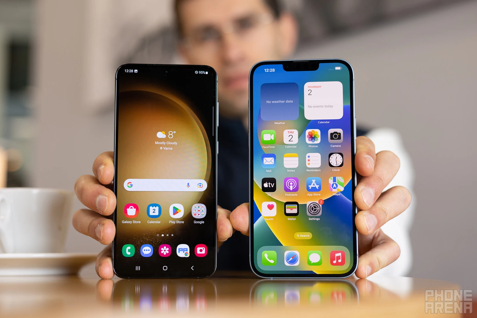 Galaxy S23 Plus (left) and iPhone 14 Plus (right) - Galaxy S23 Plus vs iPhone 14 Plus: Which one's a plus and which one's a minus?