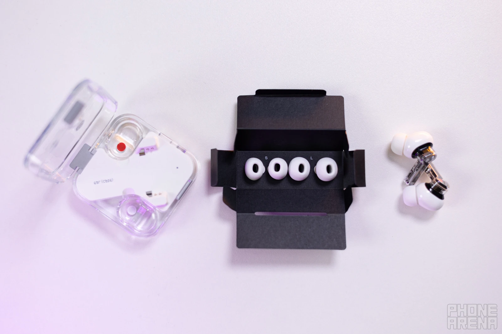 Three sizes&nbsp;(Image credit - PhoneArena) - Nothing Ear (2) review: wow!