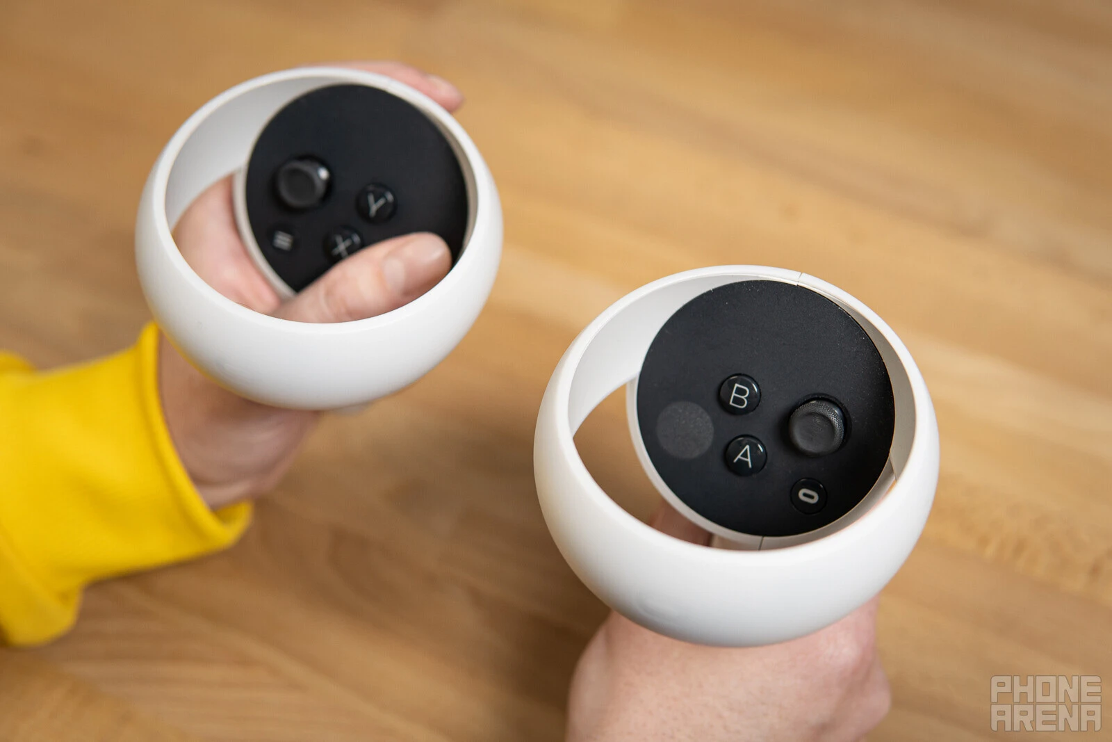 The Quest 2 controllers - Quest 3 vs Quest 2: Should you wait for Meta's next VR headset?