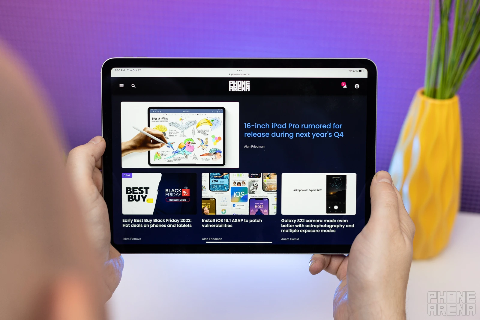 Portable friend, anywhere we go (Image credit - PhoneArena) - Apple iPad Pro 11-inch (2022) review: Hello, M2'lady