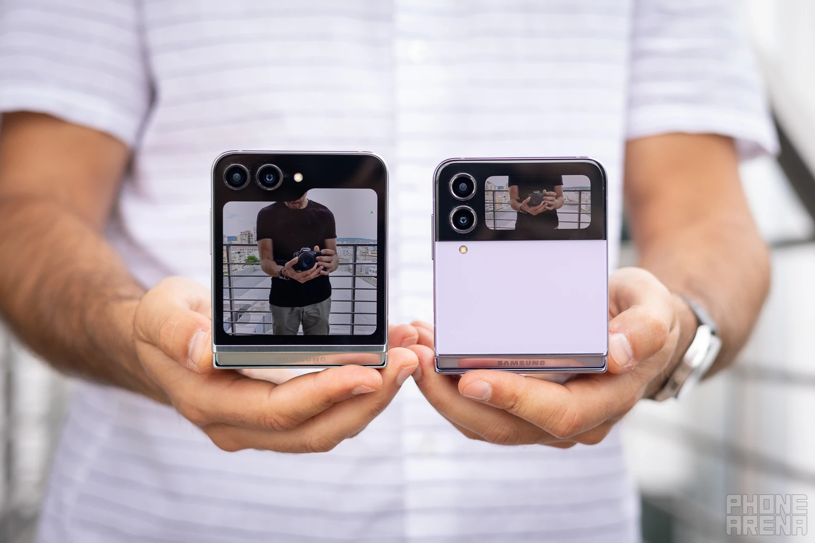 (Image Credit - PhoneArena) Some slight improvements - Samsung Galaxy Z Flip 5 vs Flip 4: what's new?