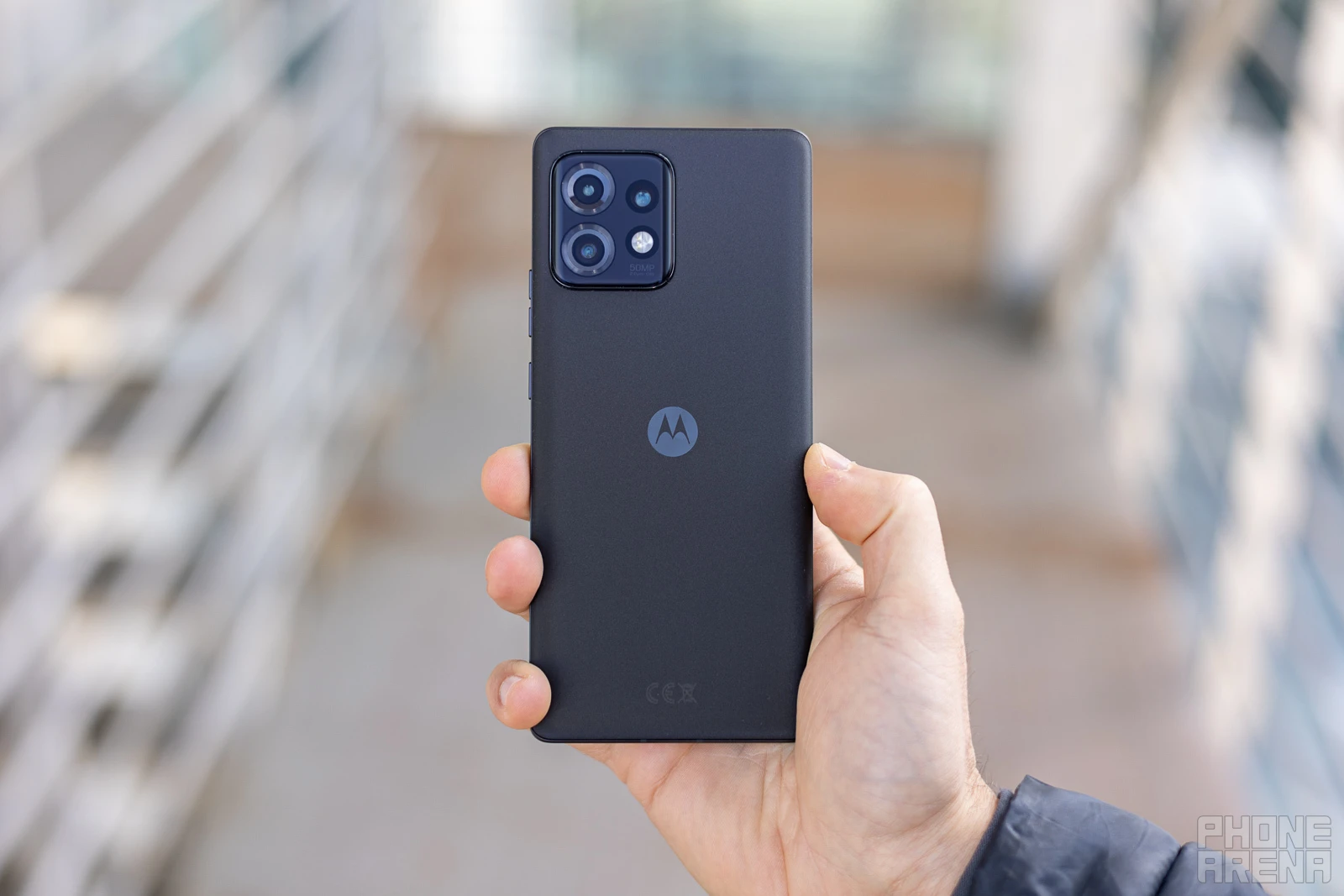 (Image Credit - PhoneArena) Slim and lightweight, and that finish on the back is really nice and soft - Motorola Edge 40 Pro Review: Motorola's best flagship in years