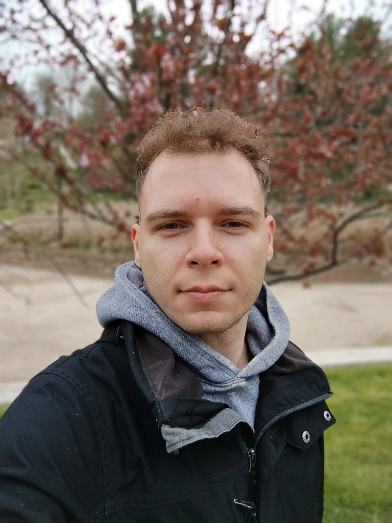 Selfie with Portrait Mode.