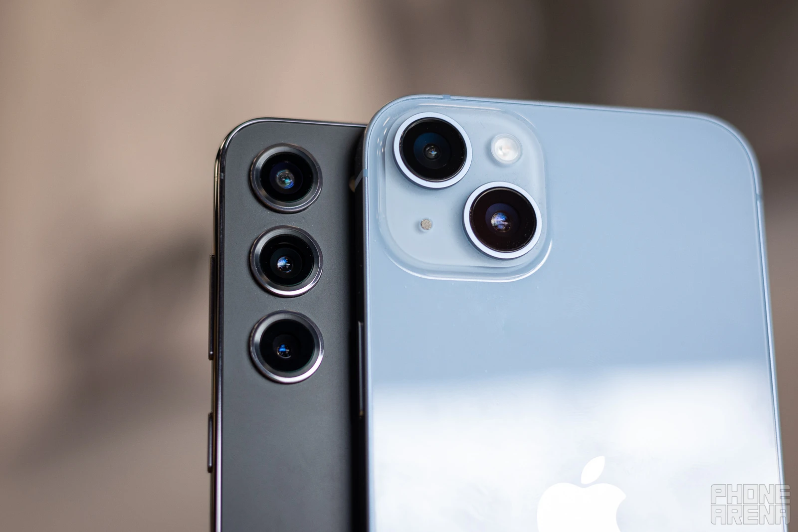 Galaxy S23 Plus (left) and iPhone 14 Plus (right) cameras - Galaxy S23 Plus vs iPhone 14 Plus: Which one's a plus and which one's a minus?