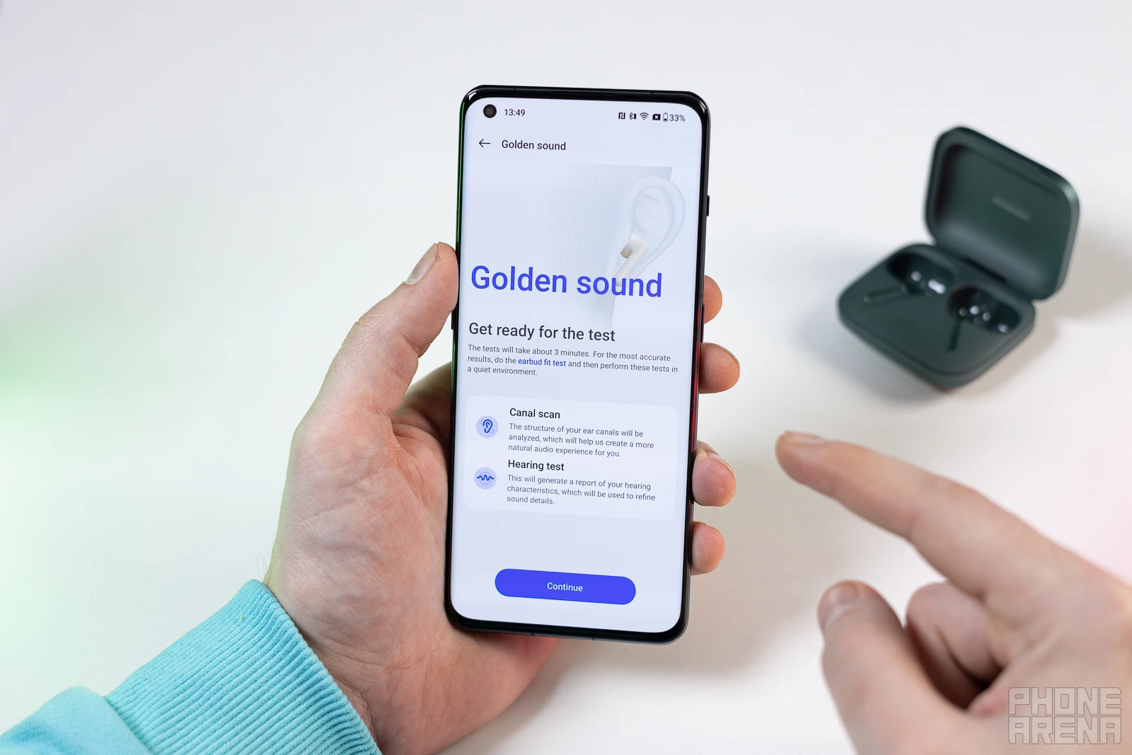 HeyMelody app for OnePlus Buds (Image Credit - PhoneArena) - OnePlus Buds Pro 2 review: volume warning!