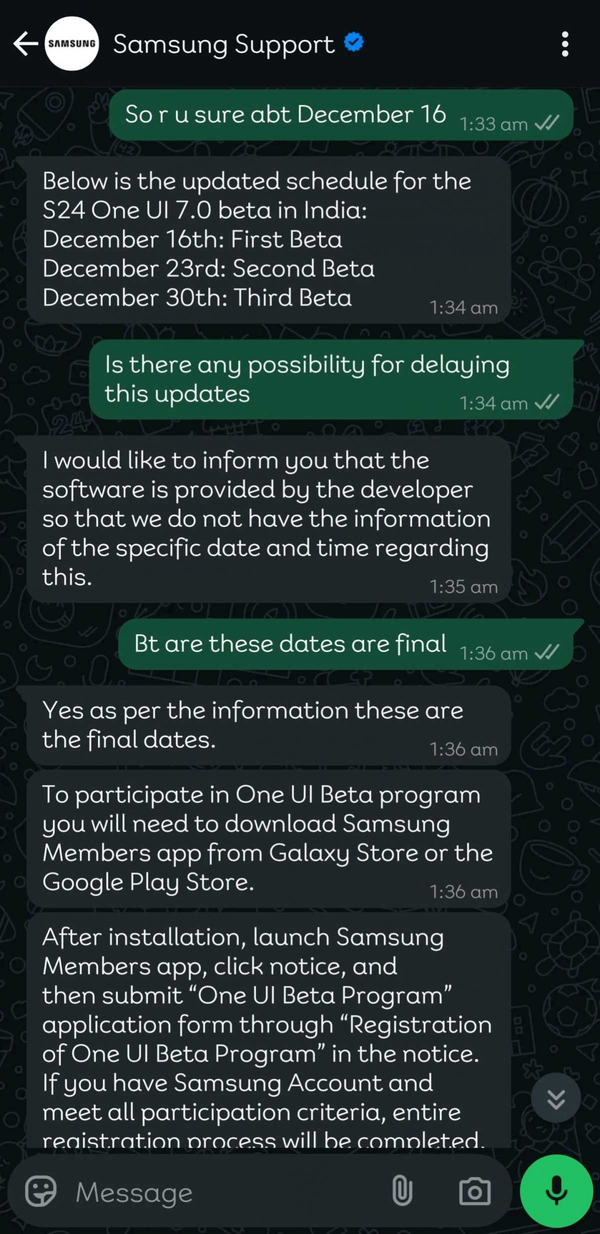 Samsung Unveils One UI 7 Beta Timeline