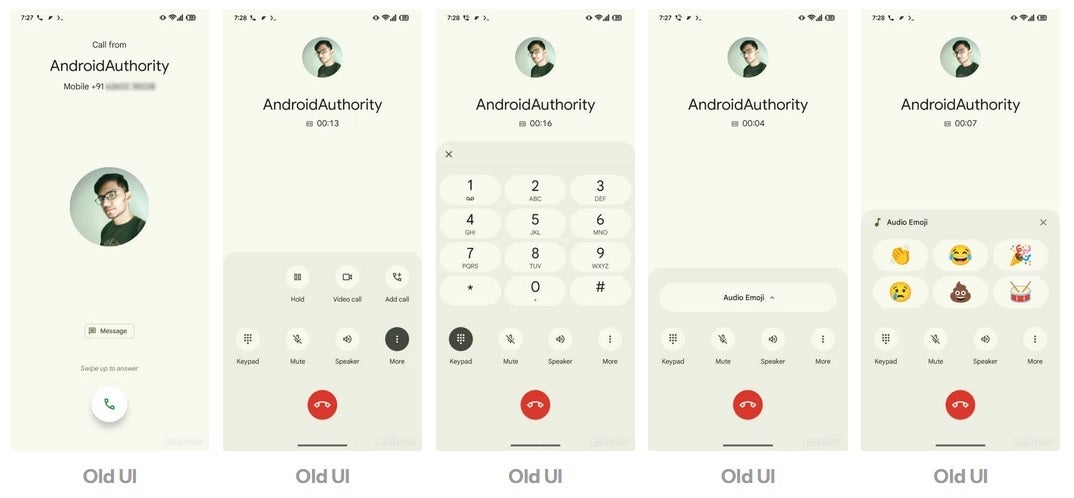 Current look for the Phone by Google Android app