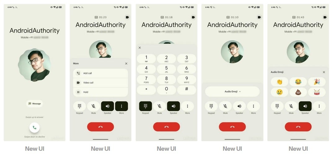 New look for the Phone by Google Android app