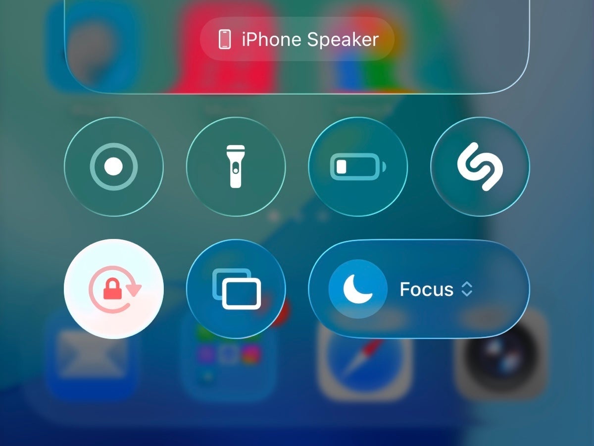 Liquid Glass on iOS 26.
