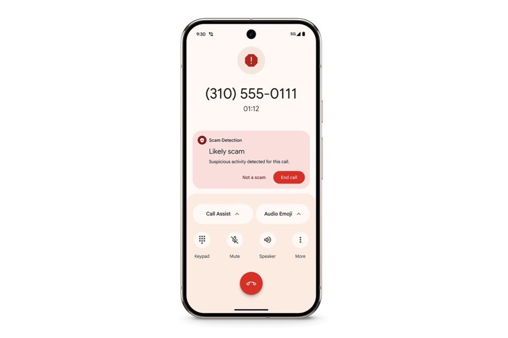 Phone by Google Scam Detection on Pixel 9 Pro