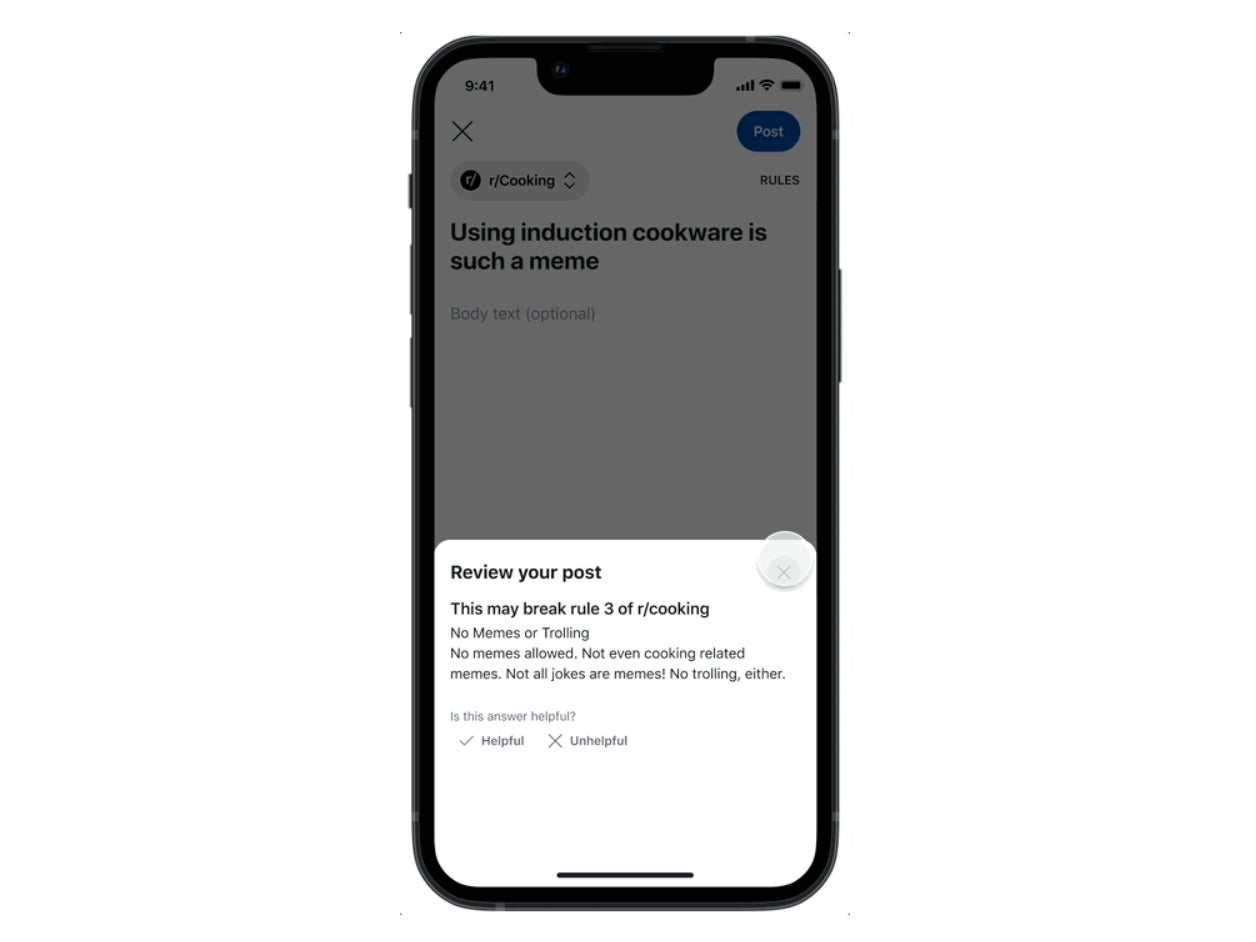 Rule violation feature demo
