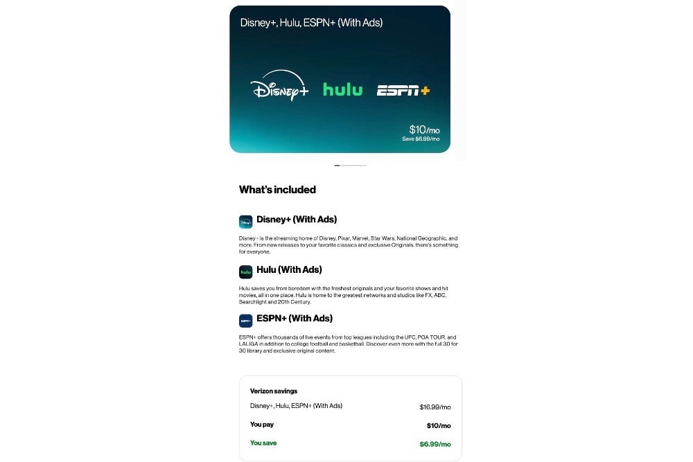 Verizon Disney Bundle Image
