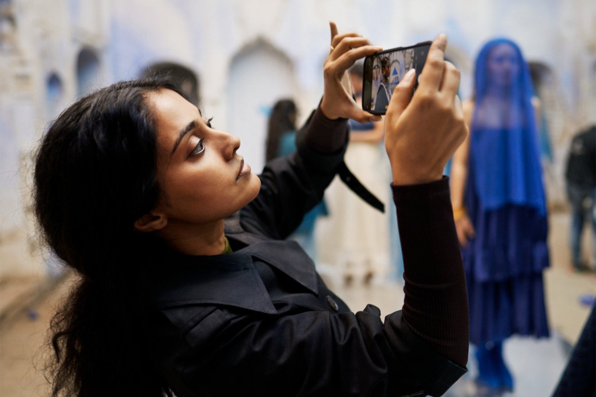 Amrita Bagchi filming Tinctoria