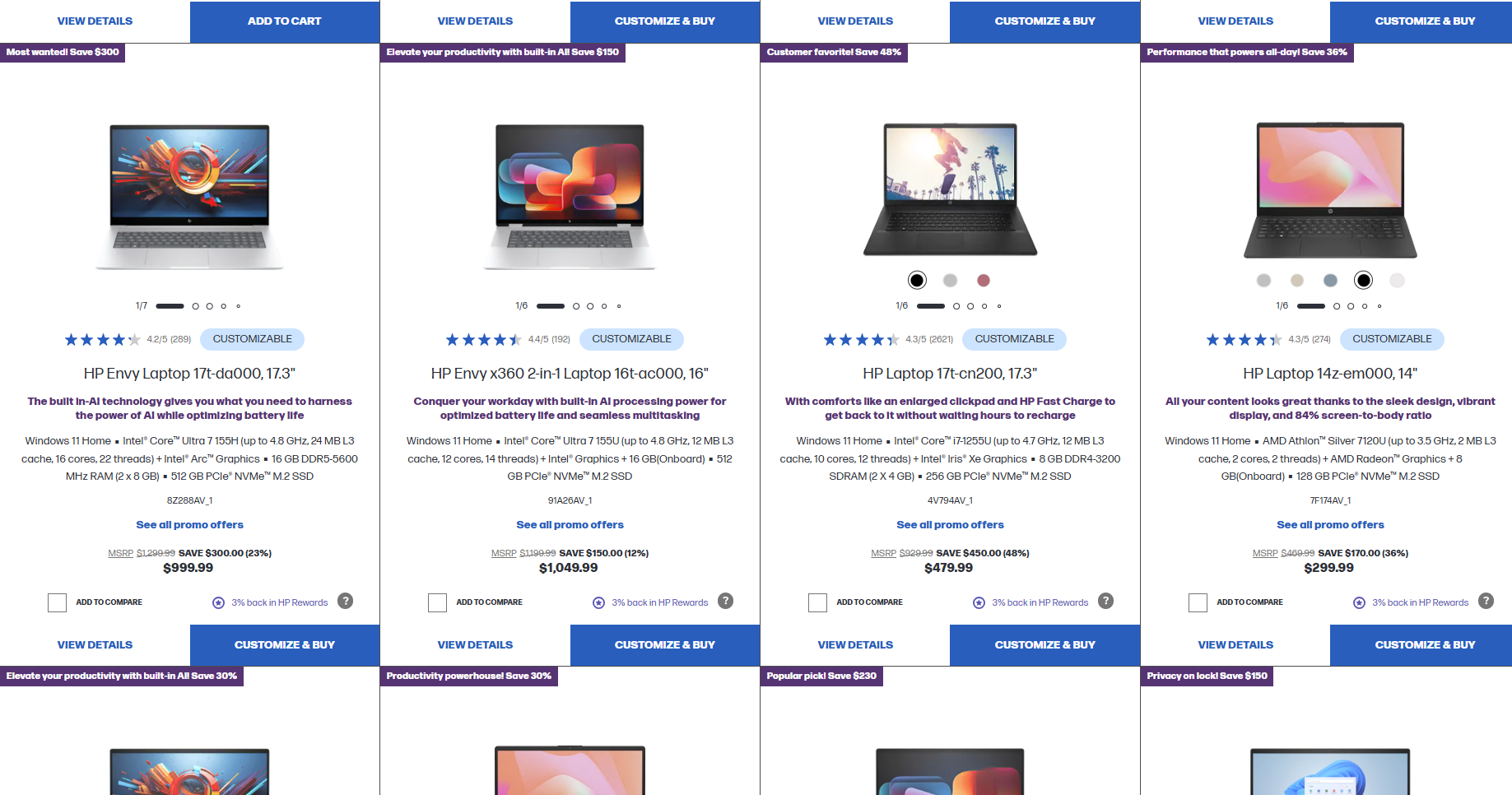 HP Online Shop Today